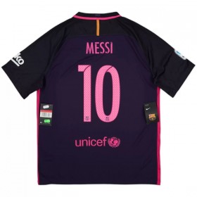 Camisolas Barcelona Messi 10 2016-17 Retro 2º Equipamento Alternativa Manga Curta