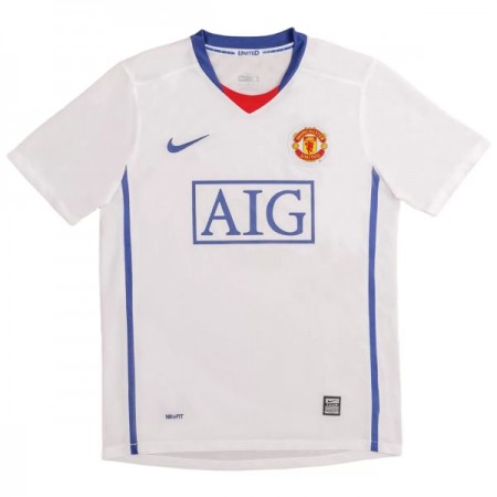 Camisolas Manchester United 2008-09 Retro 2º Equipamento Alternativa Manga Curta