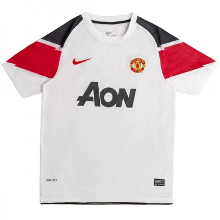 Camisolas Manchester United 2010-11 Retro 2º Equipamento Alternativa Manga Curta