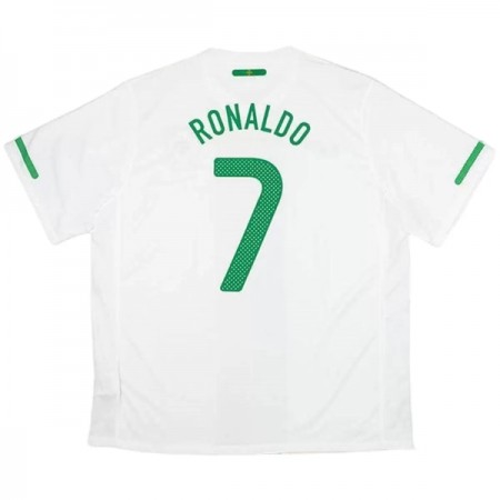 Camisolas Portugal Ronaldo 7 2010 Retro 2º Equipamento Alternativa Manga Curta