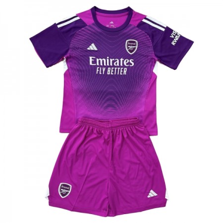 Camisolas Arsenal Guarda Redes Criança Roxo 2025-26 Manga Curta