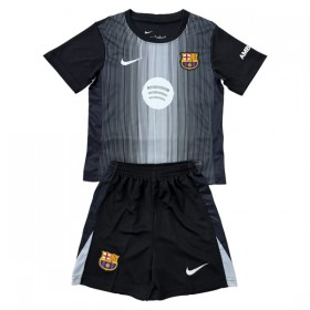 Camisolas FC Barcelona Guarda Redes Criança Preta 2025-26 Manga Curta