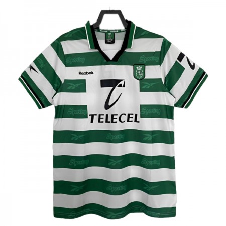 Camisolas Sporting CP 1999-2000 1º Equipamento Principal Manga Curta