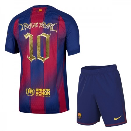 Camisolas FC Barcelona x Kopa Trophy Lamine Yamal 10 Criança 2025-26 Especial Manga Curta