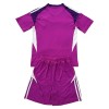 Camisolas Leeds United Guarda Redes Criança Roxo 2025-26 Manga Curta