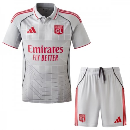 Camisolas Olympique Lyonnais Criança 3º Equipamento 2025-26 Manga Curta