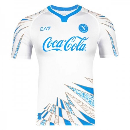 Camisolas SSC Napoli Pre-Match Branca 2025-26 Manga Curta