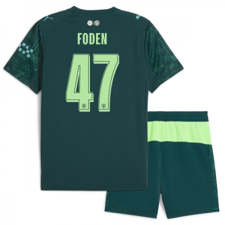 Camisolas Manchester City Foden 47 EA Sport Criança 4º Equipamento 2025-26 Manga Curta