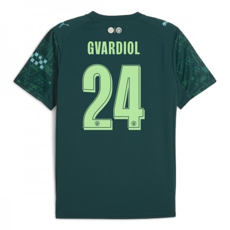 Camisolas Manchester City Gvardiol 24 EA Sport 4º Equipamento 2025-26 Manga Curta