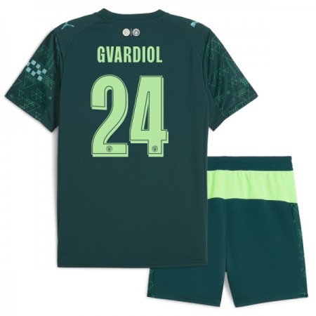 Camisolas Manchester City Gvardiol 24 EA Sport Criança 4º Equipamento 2025-26 Manga Curta