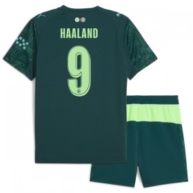 Camisolas Manchester City Haaland 9 EA Sport Criança 4º Equipamento 2025-26 Manga Curta