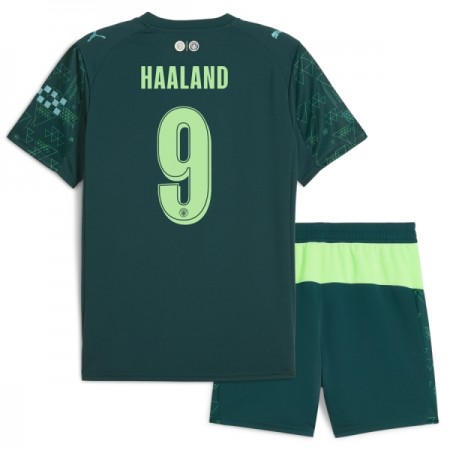 Camisolas Manchester City Haaland 9 EA Sport Criança 4º Equipamento 2025-26 Manga Curta