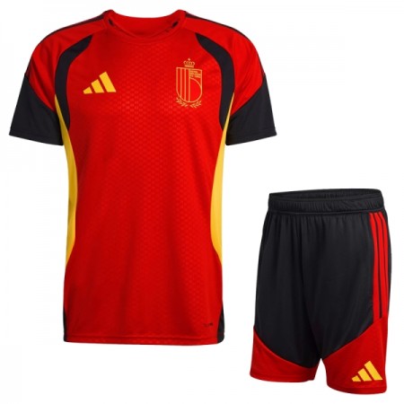 Bélgica Criança World Cup 2026 Camisolas de Treino Vermelha Manga Curta Bélgica Criança World Cup 2026 Camisolas de Treino Vermelha Manga Curta