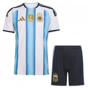 Camisolas Argentina Criança 1º Equipamento Principal World Cup 2026 Manga Curta