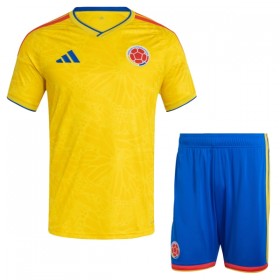Camisolas Colômbia Criança 1º Equipamento Principal World Cup 2026 Manga Curta
