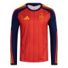 Camisolas Espanha 1º Equipamento Principal World Cup 2026 Manga Comprida