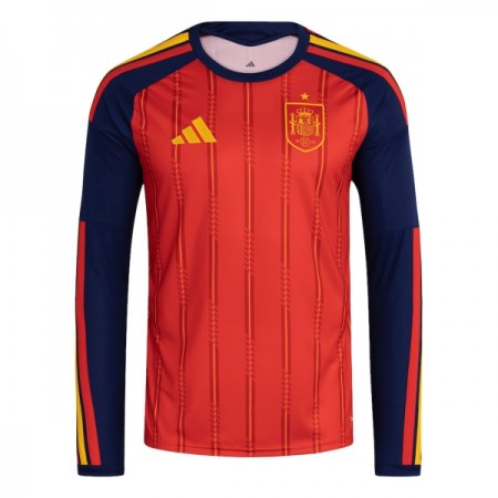 Camisolas Espanha 1º Equipamento Principal World Cup 2026 Manga Comprida