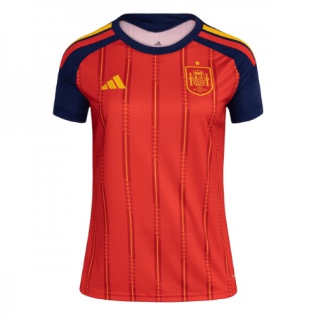 Camisolas Espanha Mulher 1º Equipamento Principal World Cup 2026 Manga Curta Camisolas Espanha Mulher 1º Equipamento Principal World Cup 2026 Manga Curta