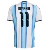 Camisolas Argentina Di Maria 11 1º Equipamento Principal World Cup 2026 Manga Curta