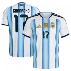 Camisolas Argentina Garnacho 17 1º Equipamento Principal World Cup 2026 Manga Curta