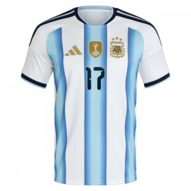 Camisolas Argentina Garnacho 17 1º Equipamento Principal World Cup 2026 Manga Curta