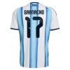 Camisolas Argentina Garnacho 17 1º Equipamento Principal World Cup 2026 Manga Curta