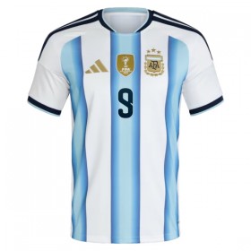 Camisolas Argentina J. Alvarez 9 Criança 1º Equipamento Principal World Cup 2026 Manga Curta