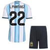Camisolas Argentina Lautaro Martinez 22 Criança 1º Equipamento Principal World Cup 2026 Manga Curta