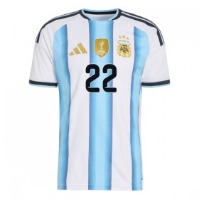 Camisolas Argentina Lautaro Martinez 22 Criança 1º Equipamento Principal World Cup 2026 Manga Curta
