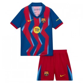 Camisolas FC Barcelona Criança 4º Equipamento 2025-26 Manga Curta