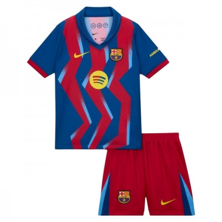 Camisolas FC Barcelona Criança 4º Equipamento 2025-26 Manga Curta