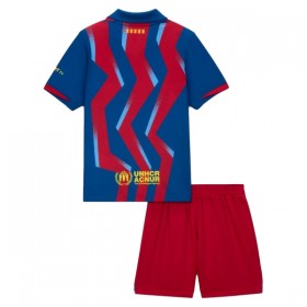 Camisolas FC Barcelona Criança 4º Equipamento 2025-26 Manga Curta