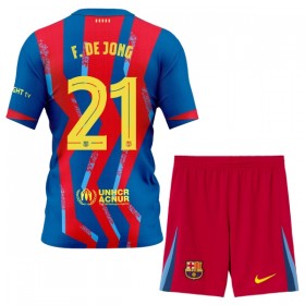 Camisolas FC Barcelona Frenkie de Jong 21 Criança 4º Equipamento 2025-26 Manga Curta