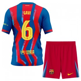 Camisolas FC Barcelona Gavi 6 Criança 4º Equipamento 2025-26 Manga Curta