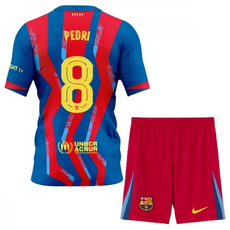 Camisolas FC Barcelona Pedri 8 Criança 4º Equipamento 2025-26 Manga Curta