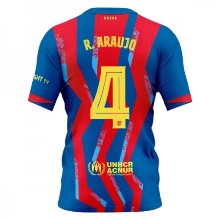 Camisolas FC Barcelona R. Araujo 4 4º Equipamento 2025-26 Manga Curta