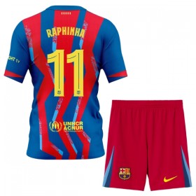 Camisolas FC Barcelona Raphinha 11 Criança 4º Equipamento 2025-26 Manga Curta