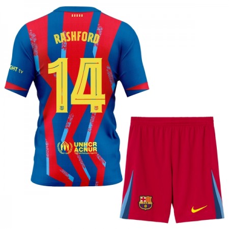 Camisolas FC Barcelona Rashford 14 Criança 4º Equipamento 2025-26 Manga Curta