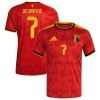 Camisolas Bélgica De Bruyne 7 1º Equipamento Principal World Cup 2026 Manga Curta Camisolas Bélgica De Bruyne 7 1º Equipamento Principal World Cup 2026 Manga Curta