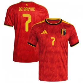 Camisolas Bélgica De Bruyne 7 1º Equipamento Principal World Cup 2026 Manga Curta