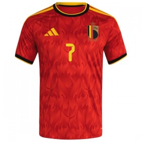 Camisolas Bélgica De Bruyne 7 1º Equipamento Principal World Cup 2026 Manga Curta