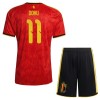 Camisolas Bélgica Doku 11 Criança 1º Equipamento Principal World Cup 2026 Manga Curta Camisolas Bélgica Doku 11 Criança 1º Equipamento Principal World Cup 2026 Manga Curta