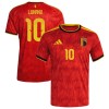 Camisolas Bélgica Lukaku 10 1º Equipamento Principal World Cup 2026 Manga Curta Camisolas Bélgica Lukaku 10 1º Equipamento Principal World Cup 2026 Manga Curta