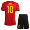 Camisolas Bélgica Lukaku 10 Criança 1º Equipamento Principal World Cup 2026 Manga Curta Camisolas Bélgica Lukaku 10 Criança 1º Equipamento Principal World Cup 2026 Manga Curta