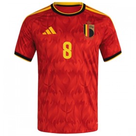 Camisolas Bélgica Tielemans 8 1º Equipamento Principal World Cup 2026 Manga Curta