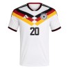 Camisolas Alemanha Gnabry 20 1º Equipamento Principal World Cup 2026 Manga Curta
