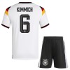 Camisolas Alemanha Kimmich 6 Criança 1º Equipamento Principal World Cup 2026 Manga Curta