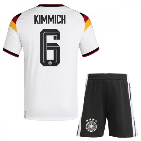 Camisolas Alemanha Kimmich 6 Criança 1º Equipamento Principal World Cup 2026 Manga Curta