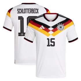 Camisolas Alemanha N. Schlotterbeck 15 1º Equipamento Principal World Cup 2026 Manga Curta