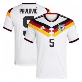 Camisolas Alemanha Pavlovic 5 1º Equipamento Principal World Cup 2026 Manga Curta